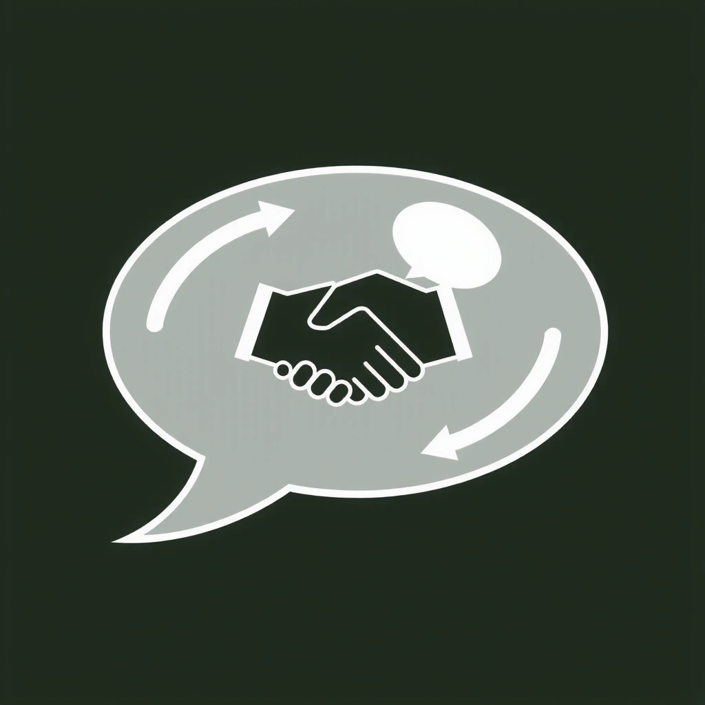 Icon representing transparent communication