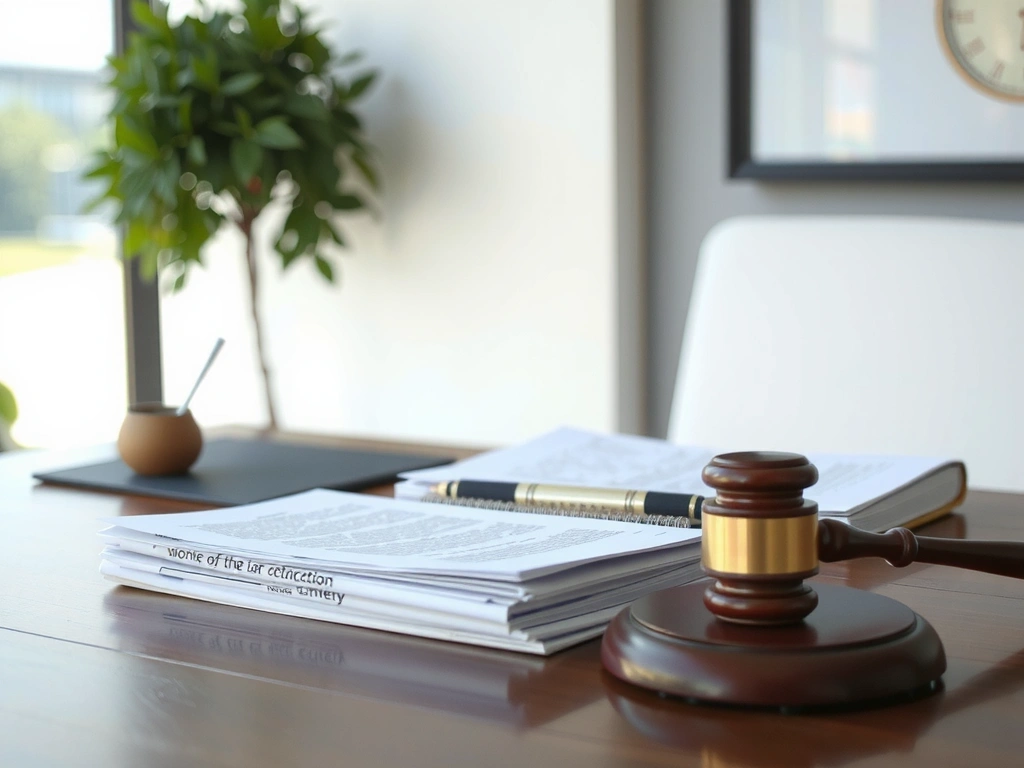 Legal documents and a gavel, symbolizing data protection and compliance