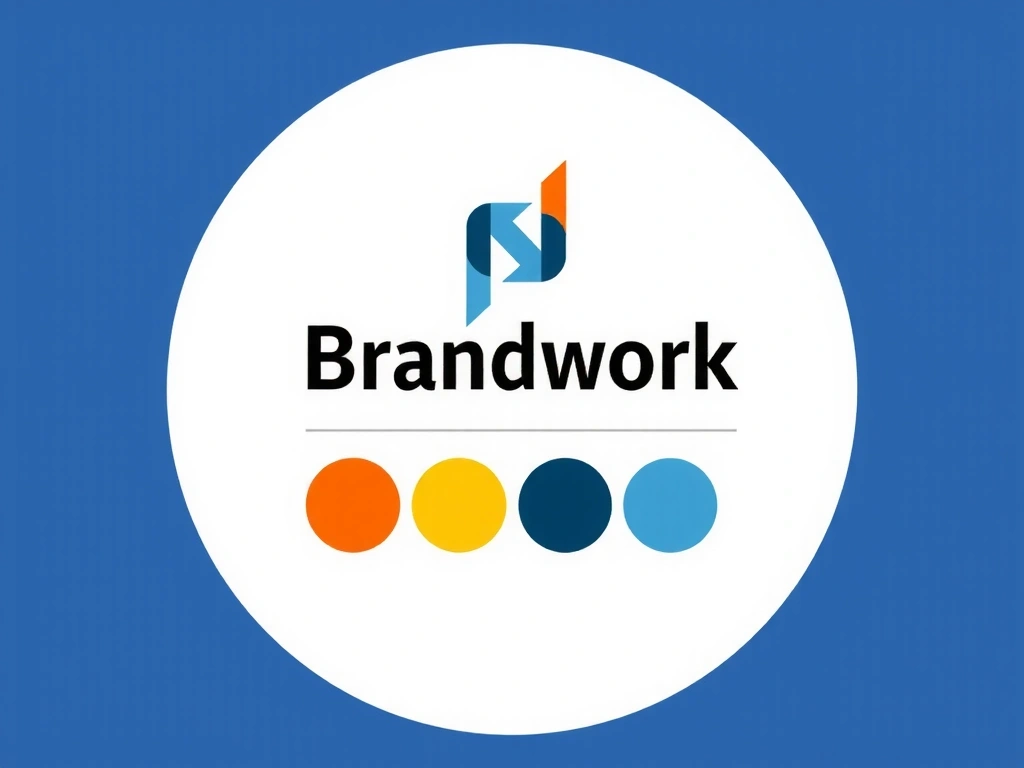 A stylized abstract representation of branding elements like a unique logo, color palette, and typography, conveying a strong brand identity.